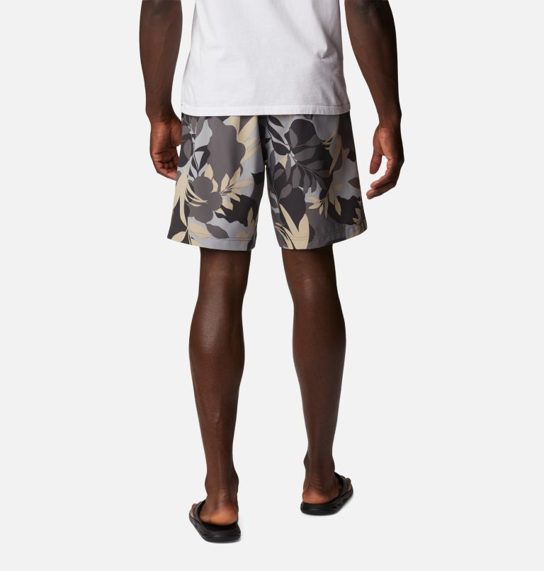 Thumbnail: Men's Summertide Stretch Printed Shorts, Color: City Grey Floriated, image 2