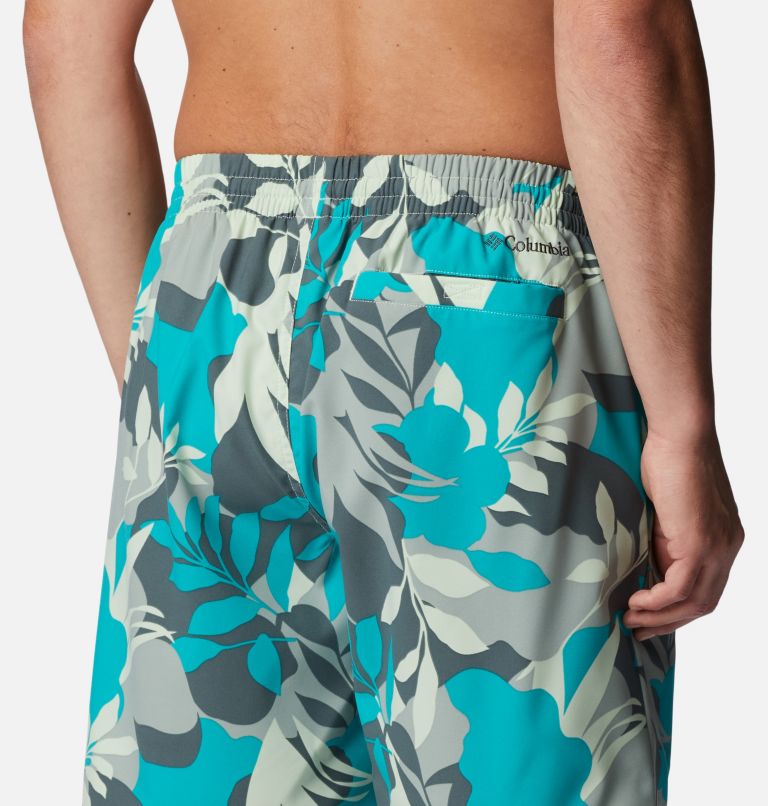 Thumbnail: Men's Summertide Stretch Printed Shorts, Color: Ice Green Floriated, image 5