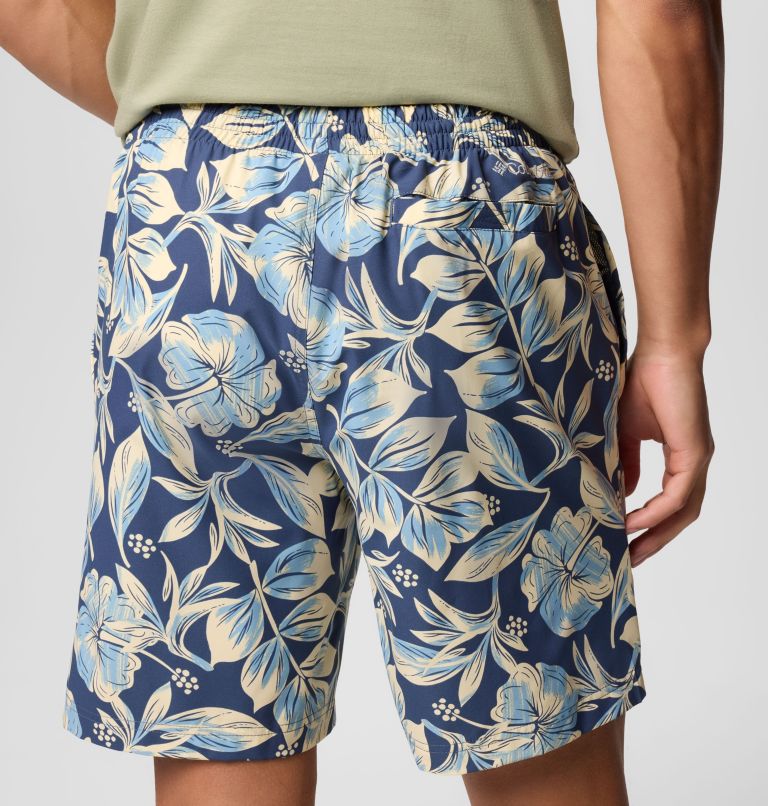 Men's Summertide Stretch Printed Shorts, Color: Dark Mountain Rosella, image 6
