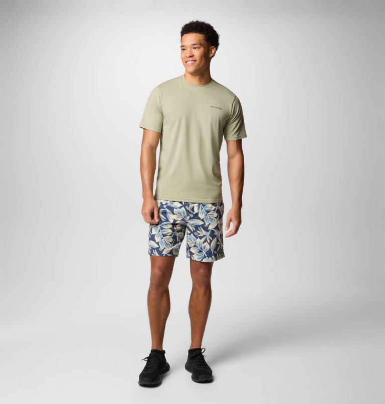 Men's Summertide Stretch Printed Shorts, Color: Dark Mountain Rosella, image 2