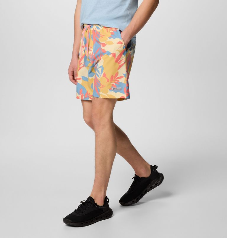 Men's Summertide Stretch Printed Shorts, Color: Alpenglow Floriated, image 4