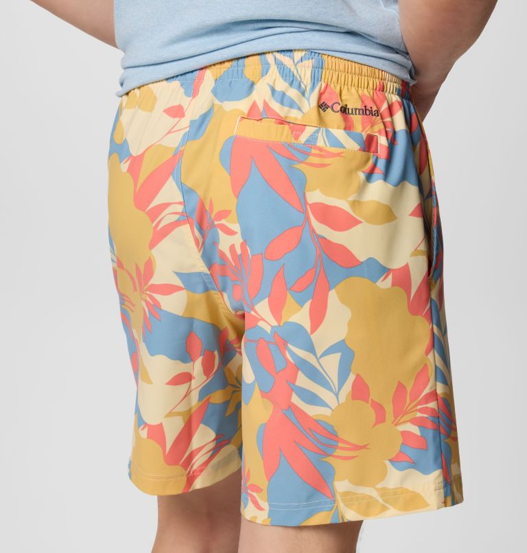 Men's Summertide Stretch Printed Shorts, Color: Alpenglow Floriated, image 6