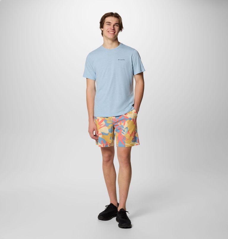 Men's Summertide Stretch Printed Shorts, Color: Alpenglow Floriated, image 2