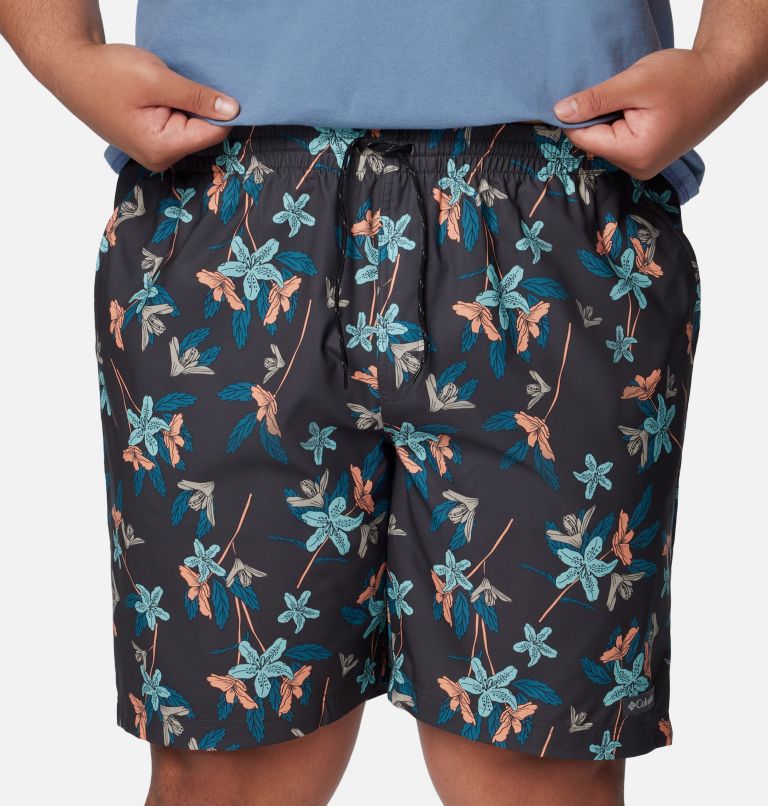 Men's Summertide Stretch Printed Shorts - Big, Color: Shark Tiger Lilies, image 4