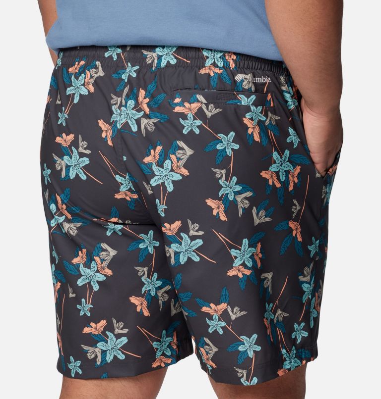 Men's Summertide Stretch Printed Shorts - Big, Color: Shark Tiger Lilies, image 5