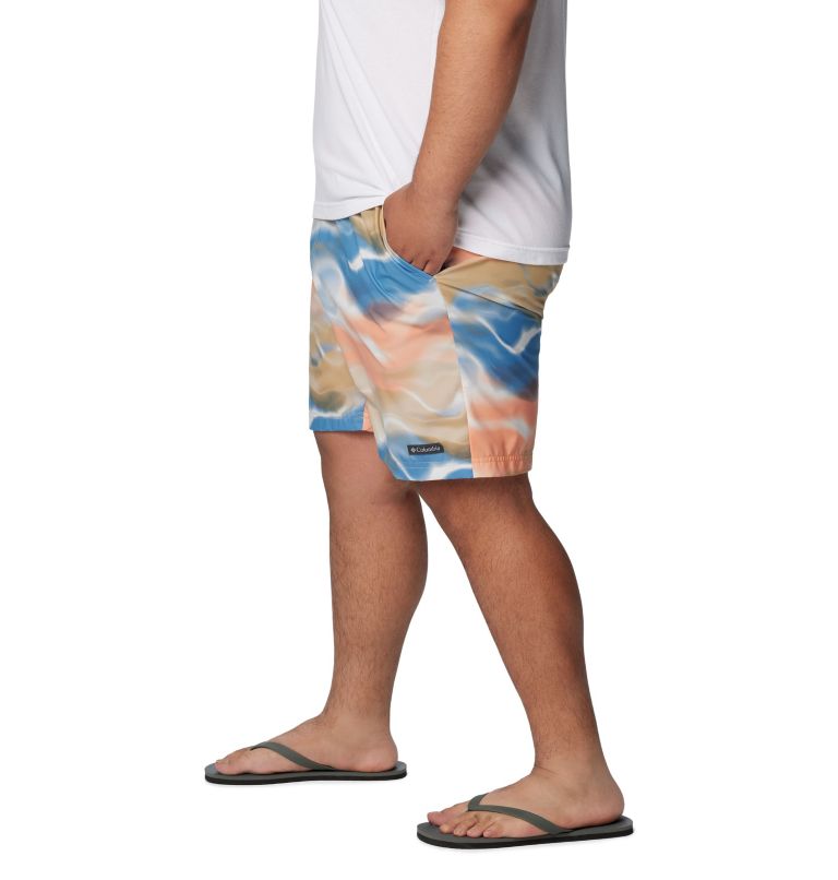 Men's Summertide Stretch Printed Shorts - Big, Color: Light Camel Undercurrent, image 3