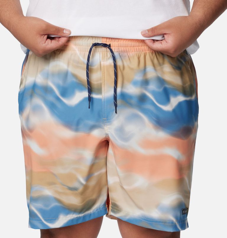 Men's Summertide Stretch Printed Shorts - Big, Color: Light Camel Undercurrent, image 4