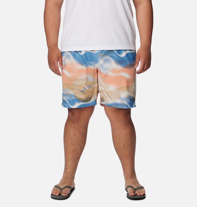 Men's Summertide Stretch Printed Shorts - Big, Color: Light Camel Undercurrent, image 1