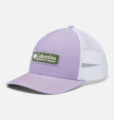 Columbia Logo Snap Back Cap f&uuml;r Unisex, Color: Frosted Purple, White, CSC Retro