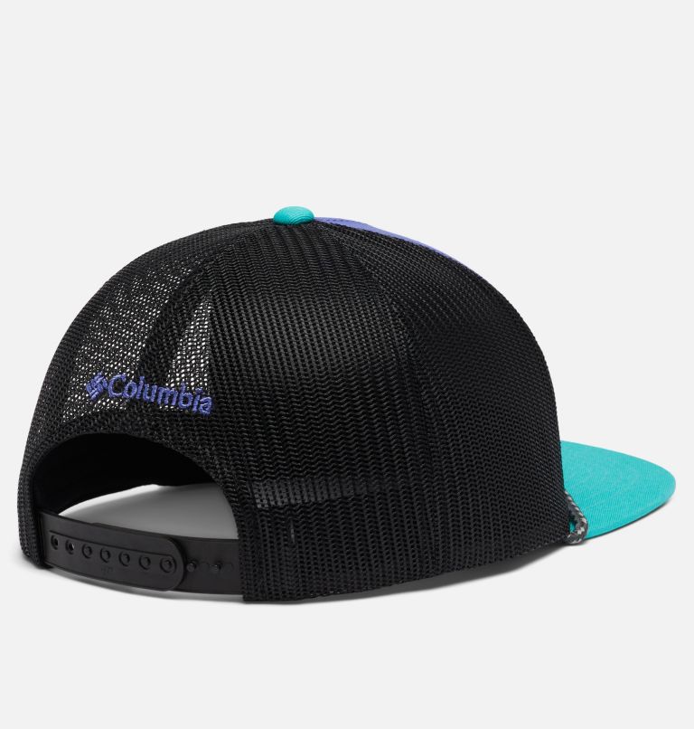 Columbia Flat Brim Snap Back | 546 | O/S, Color: Purple Lotus, Black, Bordered Beauty, image 2