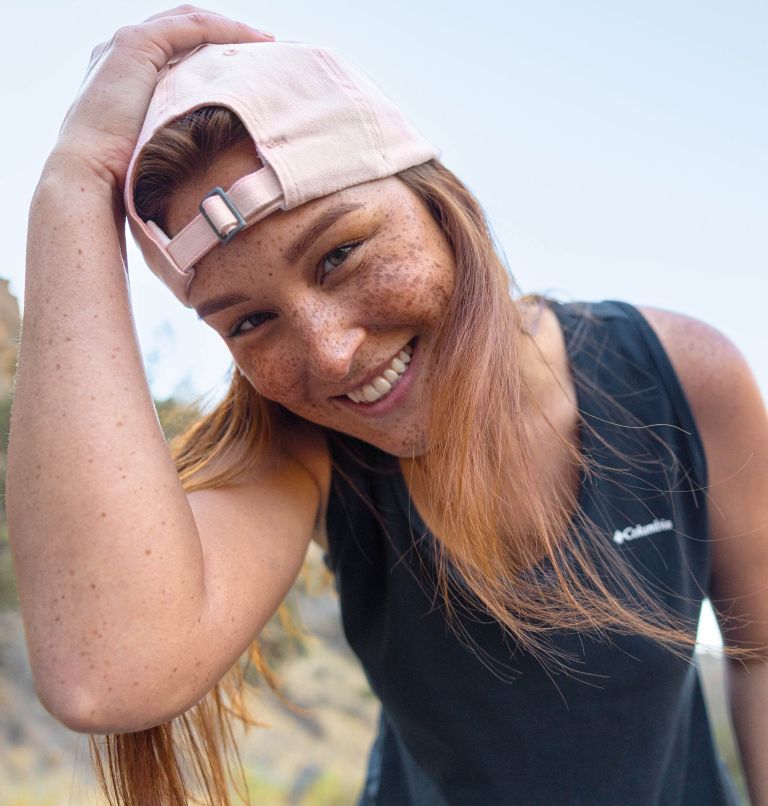 Columbia Logo Dad Cap | 890 | O/S, Color: Peach Blossom, image 3
