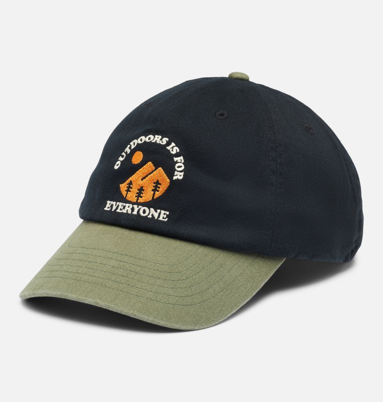 Columbia Embroidered Dad Cap, Color: Black, Stone Green, Outdoors Everyone, image 1