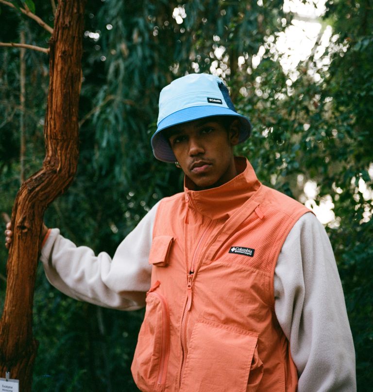 Columbia Trek Bucket Hat - Metal Grey/Niagara Blue/Black