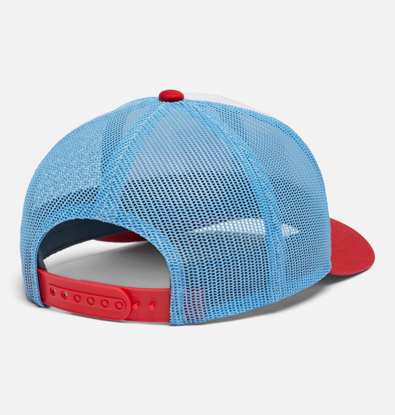 Columbia Youth Tree Flag Snap Back | 100 | O/S, Color: White, Red Lily, Vivid Blue, image 2