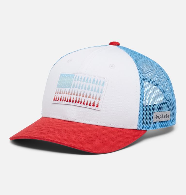 Columbia Youth Tree Flag Snap Back | 100 | O/S, Color: White, Red Lily, Vivid Blue, image 1