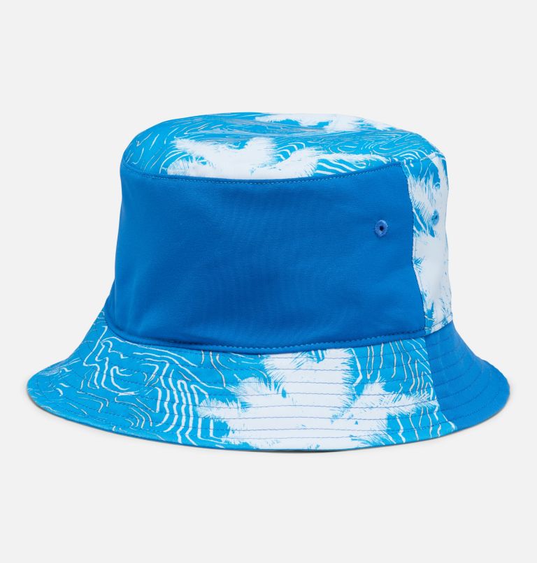 Columbia Youth Bucket Hat | 491 | L/XL, Color: Compass Blue Topo Palms, Bright Indigo, image 2