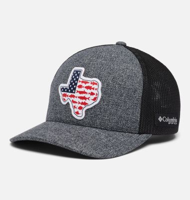 Columbia Mesh Tree Flag Ball Cap, Grill Heather, — Gender: Unisex