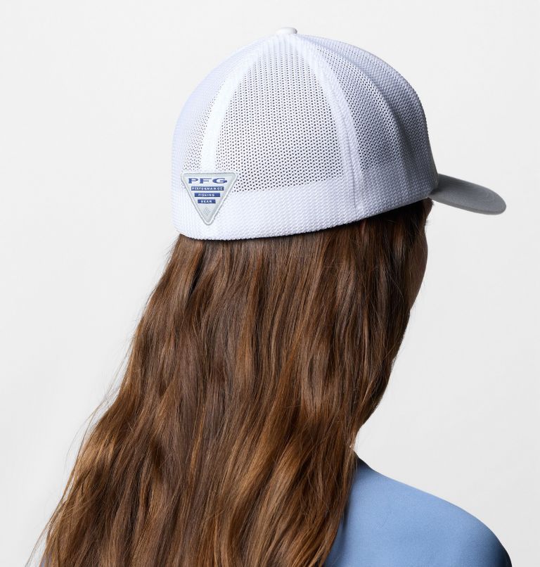 PFG Statetriot Mesh Ball Cap, Color: White, Collegiate Navy, PFG Pride Texas, image 5