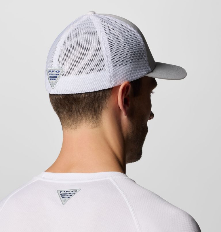 PFG Statetriot Mesh Ball Cap, Color: White, Collegiate Navy, PFG Pride Texas, image 3