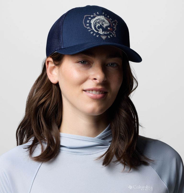 PFG Statetriot Mesh Ball Cap, Color: Collegiate Navy, PFG Pride USA, image 4