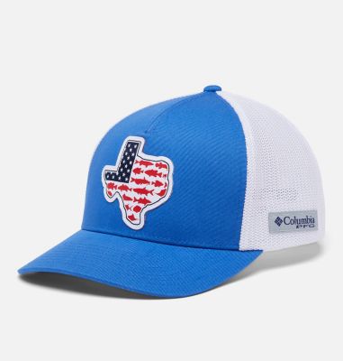 Columbia PFG Camo Mesh Fishing Snapback Cap O/S Realtree Electric Turquoise  Hat