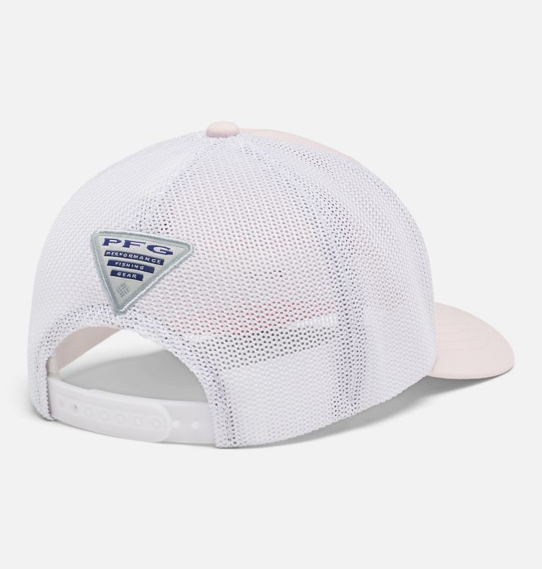 PFG Logo 110 Snap Back | 608 | O/S, Color: Satin Pink, White, image 2