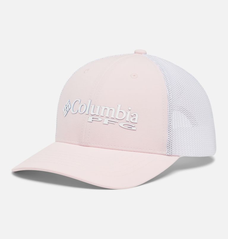 PFG Logo 110 Snap Back | 608 | O/S, Color: Satin Pink, White, image 1