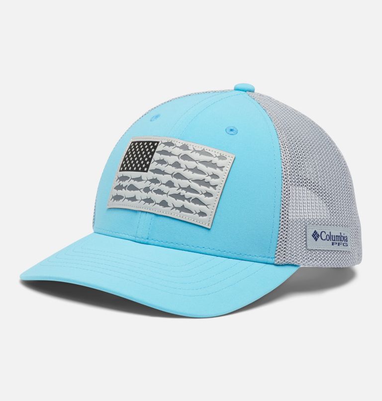 PFG Fish Flag 110 Snap Back | 463 | O/S, Color: Riptide, Cool Grey, image 1