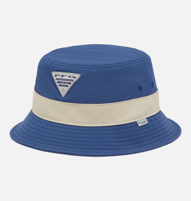 Thumbnail: PFG Slack Tide Bucket Hat, Color: Carbon, Ancient Fossil, image 1