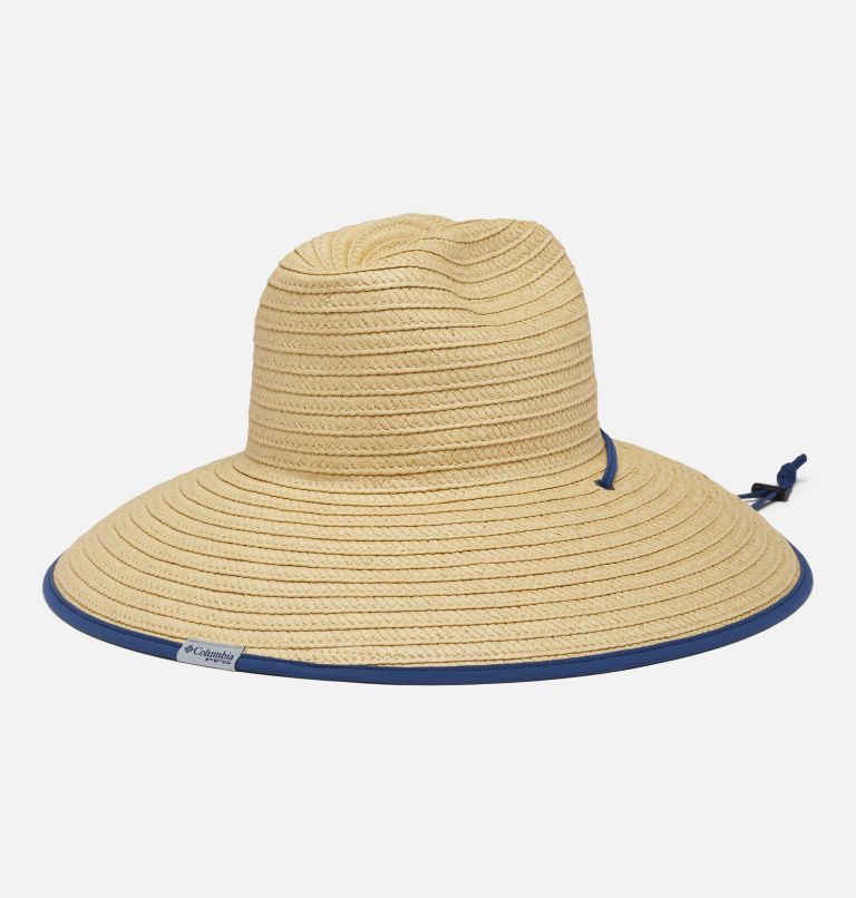 Columbia PFG Straw Lifeguard Hat, Straw/Fish Flag / L/XL