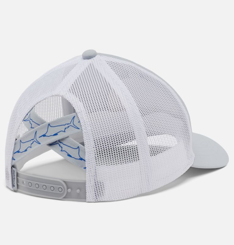 PFG Women's Ponytail Patch Snap Back | 031 | O/S, Color: Cirrus Grey, Fish Friends, image 2