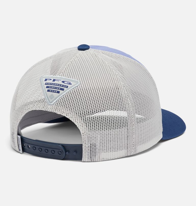 PFG Women's Fish Flag Snap Back | 543 | O/S, Color: Violet Sea, Cool Grey, Fish Flag, image 2