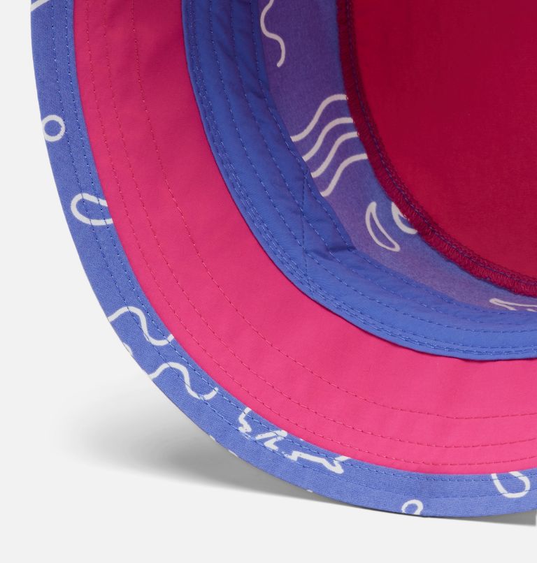 Kids' PFG Bucket Hat, Color: Violet Sea Marlin Shores, Ultra Pink, image 3