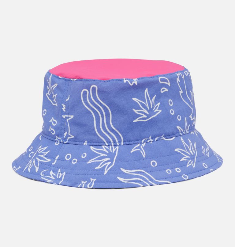 Thumbnail: Kids' PFG Bucket Hat, Color: Violet Sea Marlin Shores, Ultra Pink, image 2