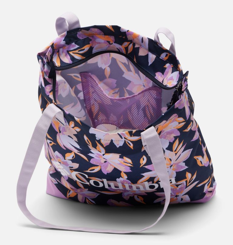Zigzag Tote, Color: Dark Nocturnal Poinsettia, image 3