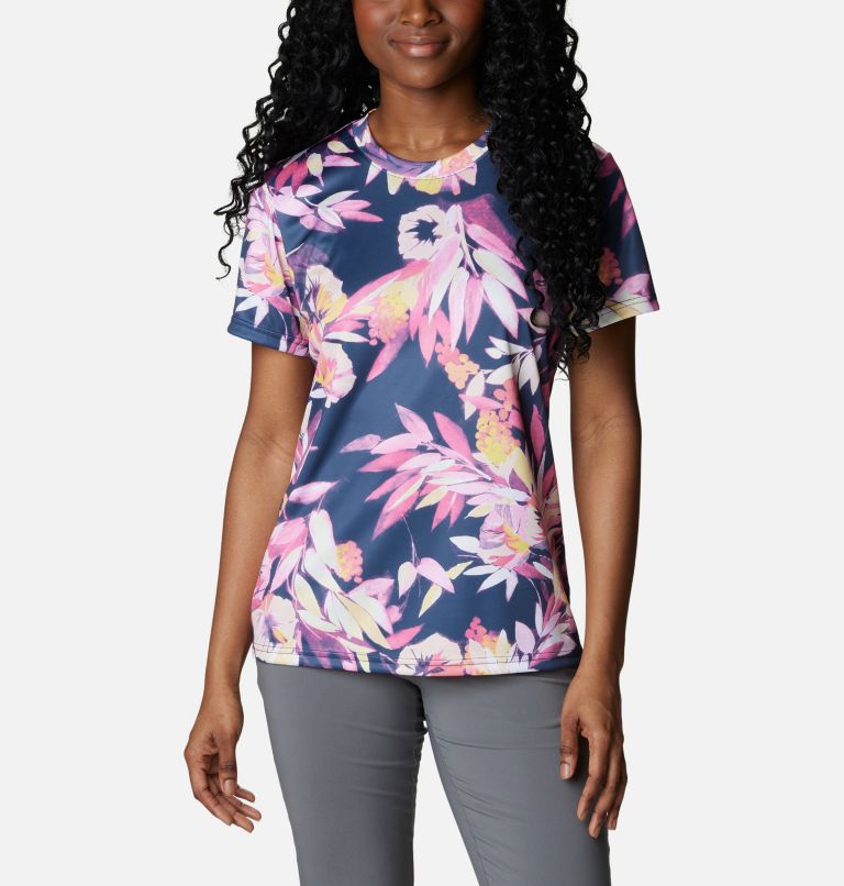 T-shirt Fork Stream Femme, Color: Wild Geranium, Wisterian, image 1