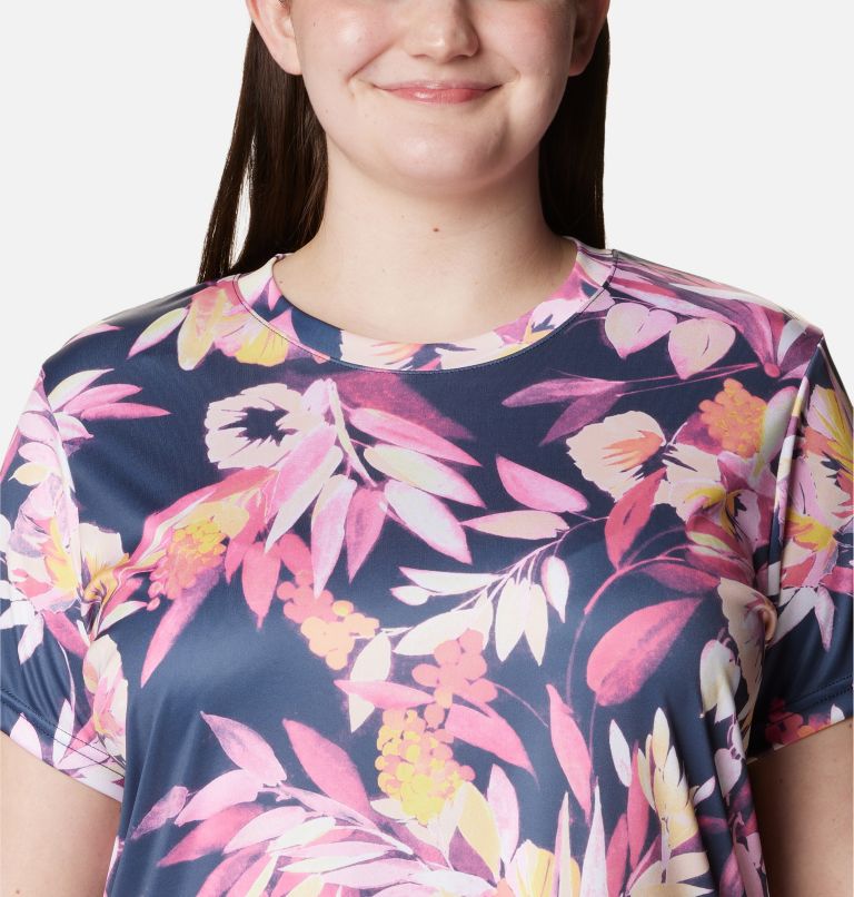 Women's Fork Stream Dress - Plus Size, Color: Wild Geranium, Wisterian, image 4