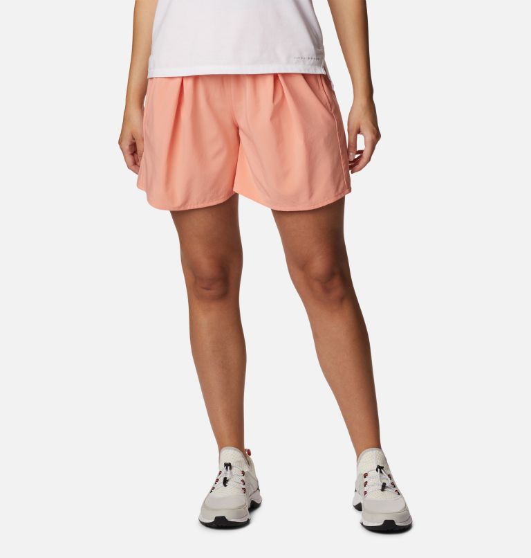 Women's Boundless Beauty Shorts, Color: Summer Peach, image 1