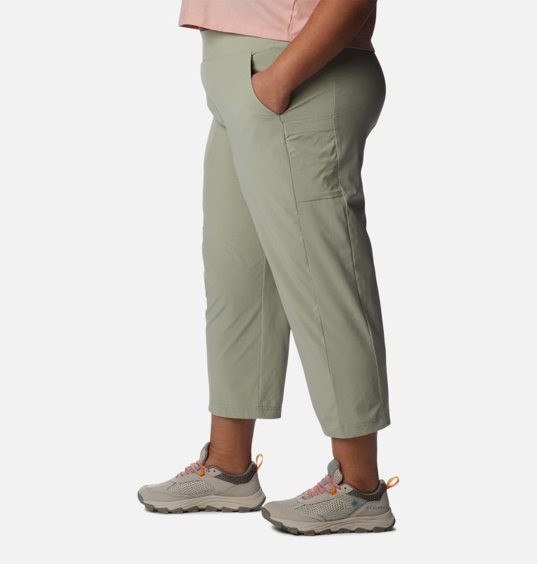 Thumbnail: Women's Anytime Flex Capris - Plus Size, Color: Safari, image 3