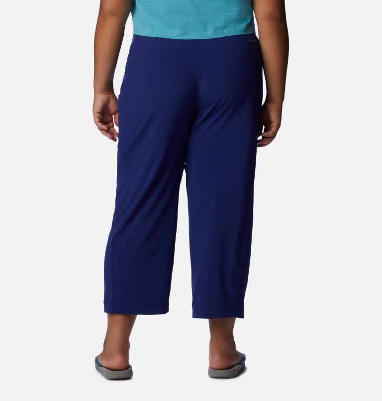 Thumbnail: Women's Anytime Flex Capris - Plus Size, Color: Dark Sapphire, image 2