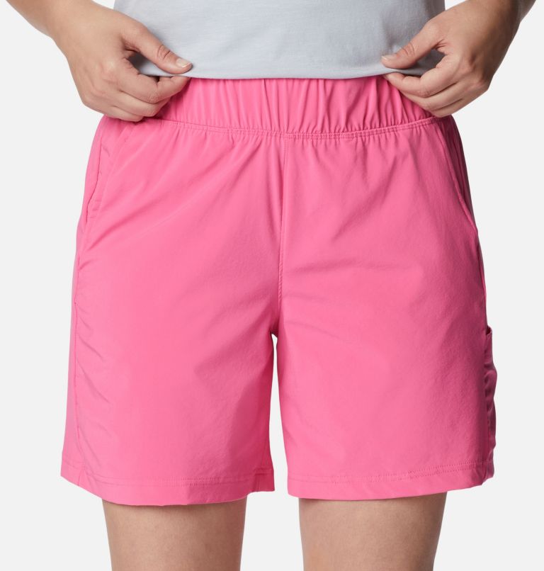 Women's Anytime Flex Shorts, Color: Wild Geranium, image 4