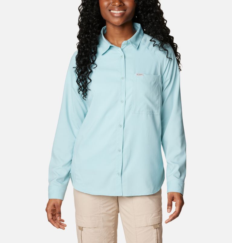 Thumbnail: Women’s Anytime Lite Long Sleeve Shirt, Color: Aqua Haze, image 1