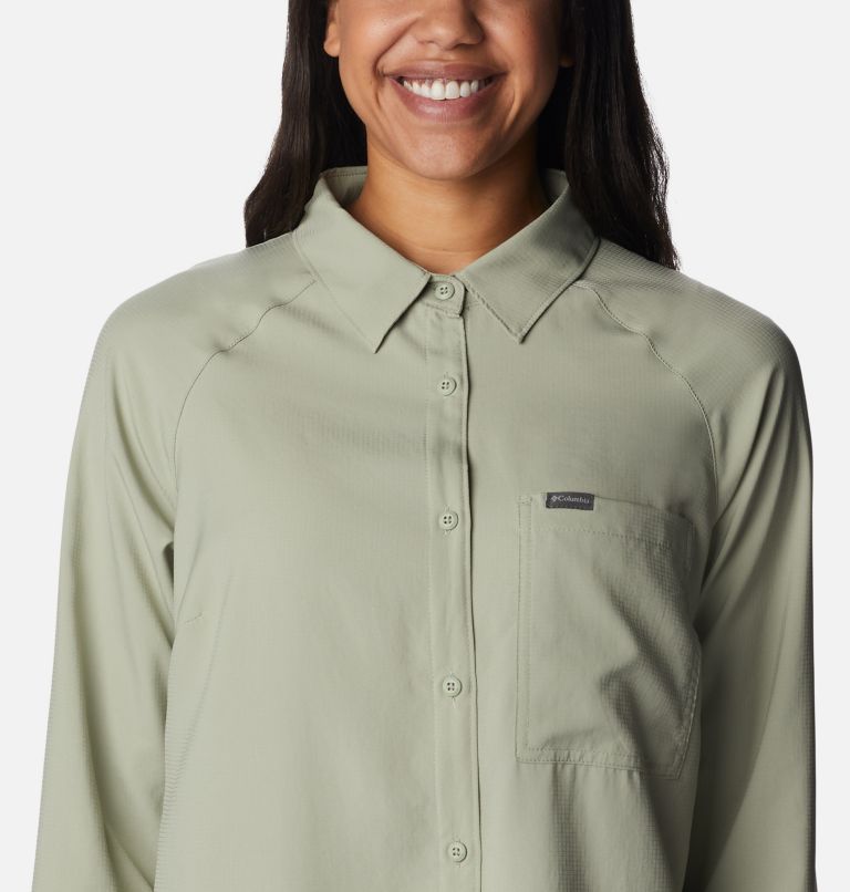 Women’s Anytime Lite Long Sleeve Shirt, Color: Safari, image 4