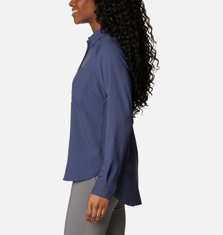 Women's Anytime Lite Long Sleeve Shirt, Color: Nocturnal, image 3