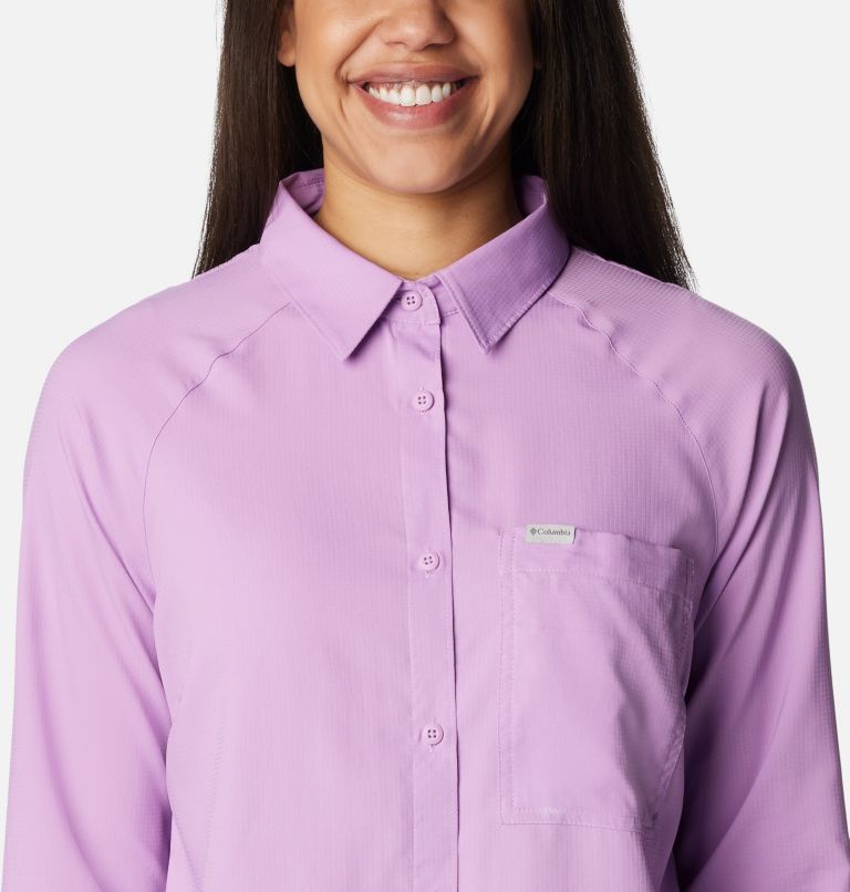 Thumbnail: Women’s Anytime Lite Long Sleeve Shirt, Color: Gumdrop, image 4