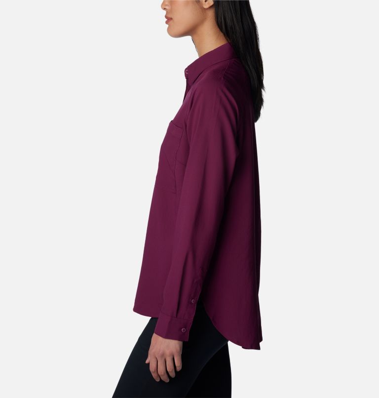 Thumbnail: Women’s Anytime Lite Long Sleeve Shirt, Color: Marionberry, image 3