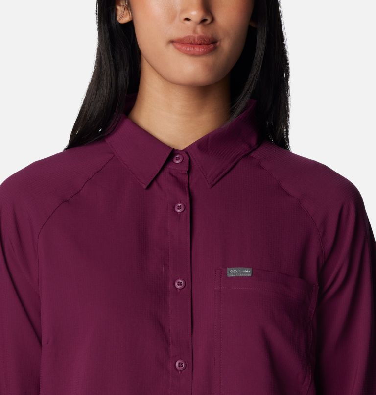 Women’s Anytime Lite Long Sleeve Shirt, Color: Marionberry, image 4