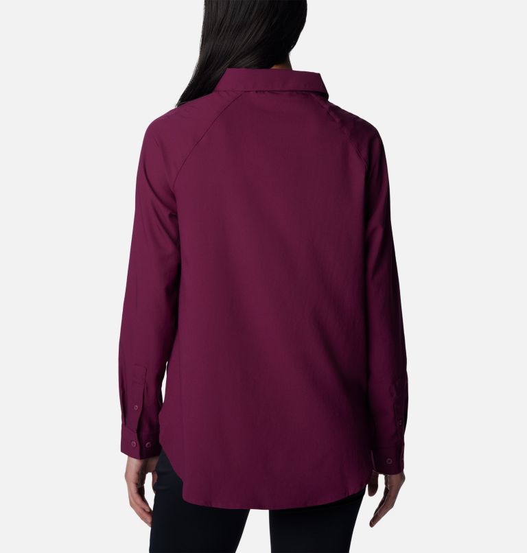 Women’s Anytime Lite Long Sleeve Shirt, Color: Marionberry, image 2