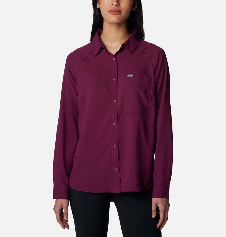 Women’s Anytime Lite Long Sleeve Shirt, Color: Marionberry, image 1