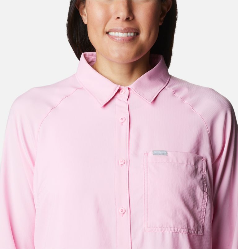 Women’s Anytime Lite Long Sleeve Shirt, Color: Wild Rose, image 4